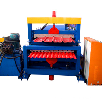 Combined double layer building material machinery steel tile roofing sheet roll forming machine